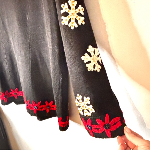 Vintage Michael Simon 1998 Holiday Christmas Cardigan Sweater Large Sweater XL - Picture 12 of 14